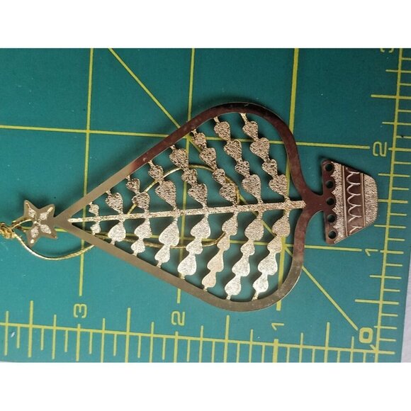 Ornament 1993 Hallmark tree brass Christmas‎ holiday delicate - Picture 8 of 8